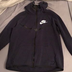 Navy blue Nike tech hoodie